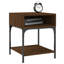 Elsaid 40cm W Iron Bedside Table-749494356