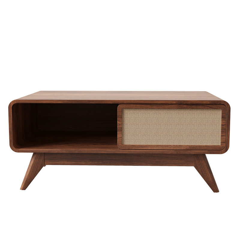 Bengiman Coffee Table With Storage, Walnuts