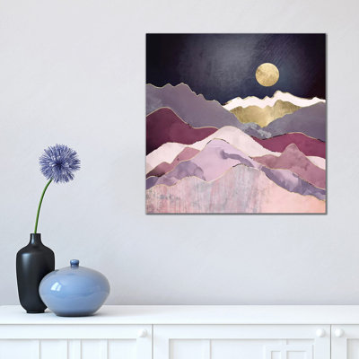 Raspberry Dream 1 Piece Wrapped Canvas Painting