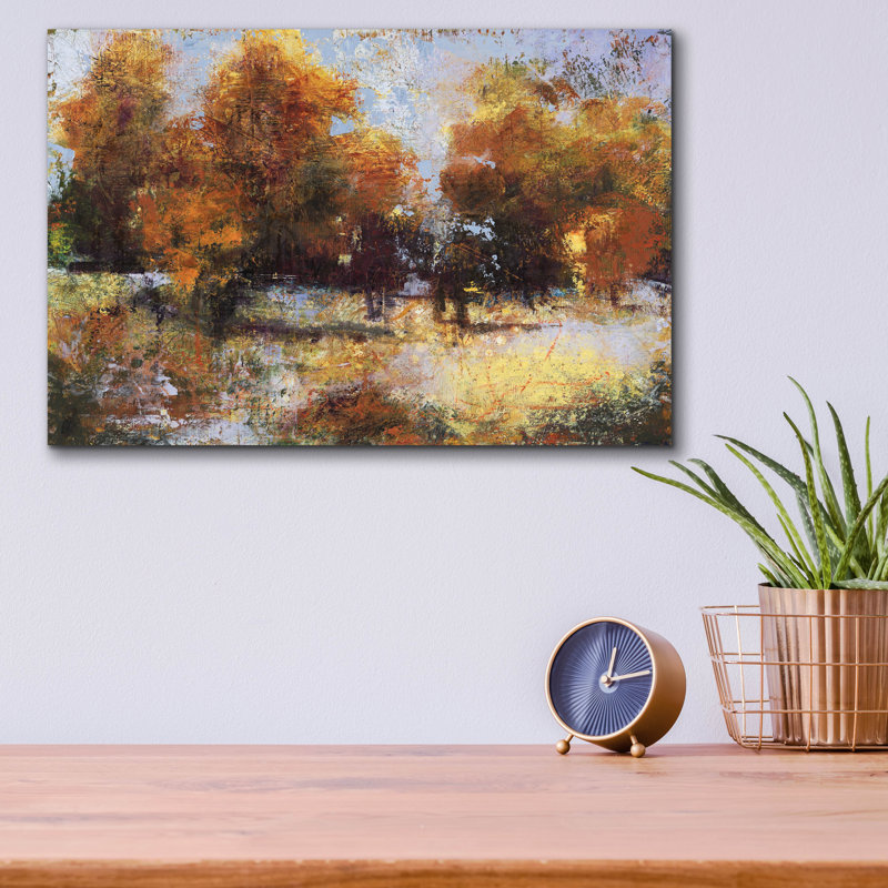 «Autumn Chill» par Linda Nickell, H 12 po x l 16 po x P 0,13 po