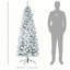 Sapin de Noël artificiel enneigé 6 pi avec des branches réalistes, 250 lumières DEL et 462 pointes