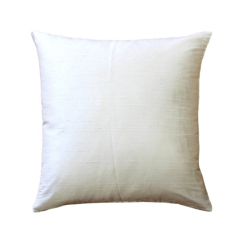 Housse et coussin à recouvrir carré Sankara, H 18 po x l 18 po x P 5 po, Ivoire