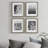 Ambrine Gray Wood Picture Frame - Set of 4 with Mat