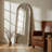 Arched Solid Wood Full Length Mirror-202688362