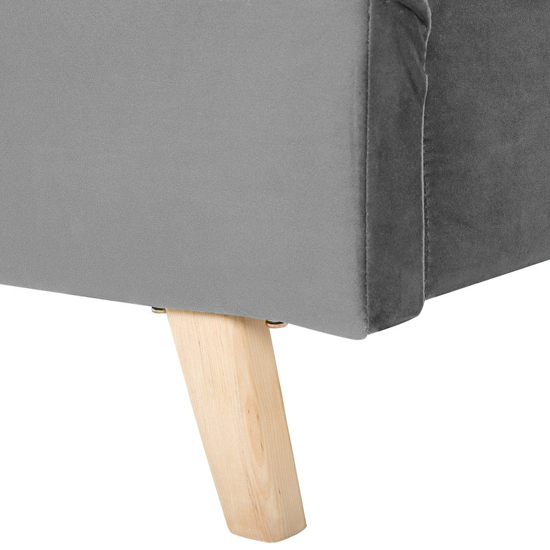 Watermill Upholstered Bed, European Kingsize (160 x 200 cm), Grey
