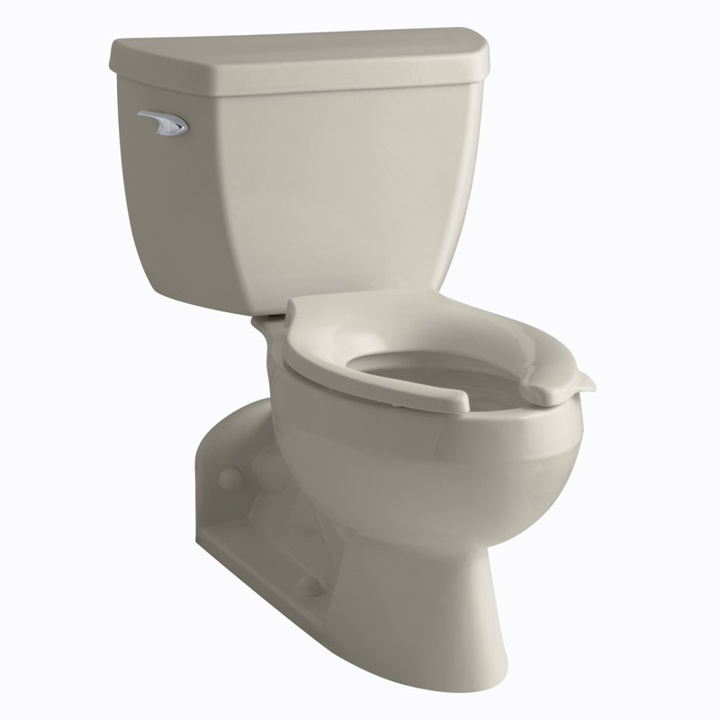 Barrington Elongated Two-Piece Toilet, Sandbar, Left-Hand