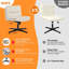 Chaise de bureau pivotante à 360 ° à hauteur réglable