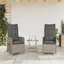 Ensemble de 2 chaises de jardin inclinables PE en rotin régulier-948440059-948440061
