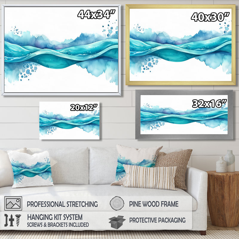 Onald - Abstract Wall Art, H 12 po x l 20 po, Cadre flottant, Gold