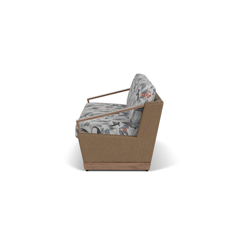 Charisma Outdoor 3 - Seat Patio Sofa, Delicate Botanical Slate