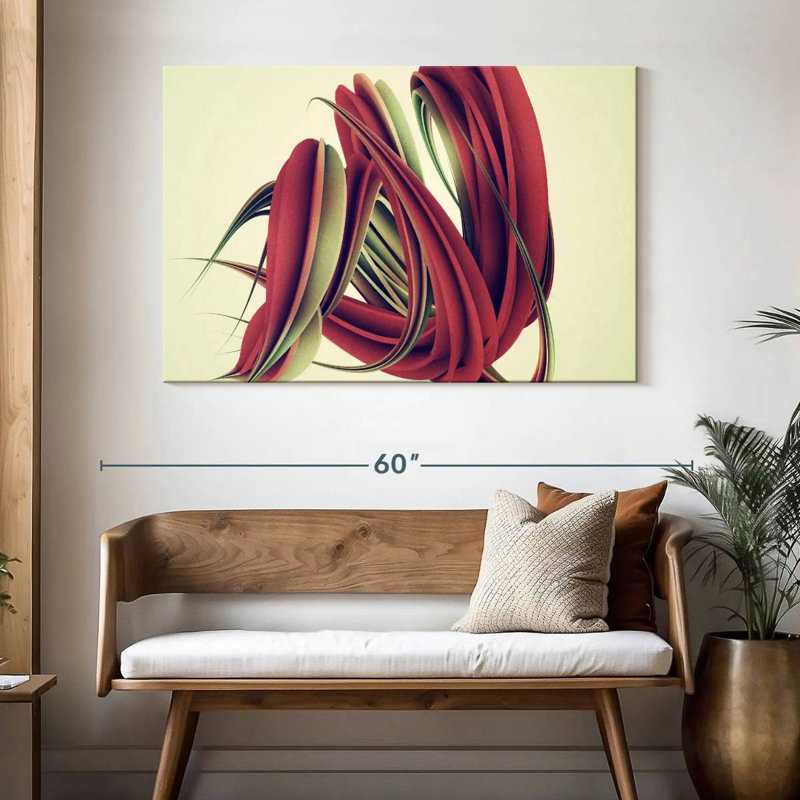 Avery Abstract Twisted Shape, 32" H x 48" W
