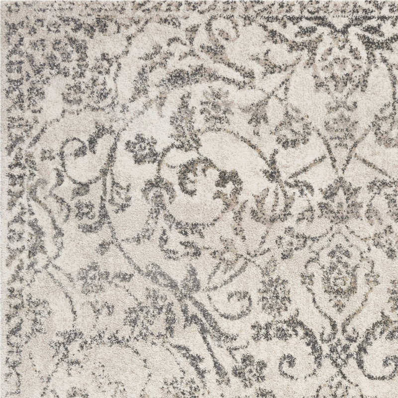 Tapis ivoire Burcham, Tapis de couloir 2 pi 2 po x 7 pi 6 po