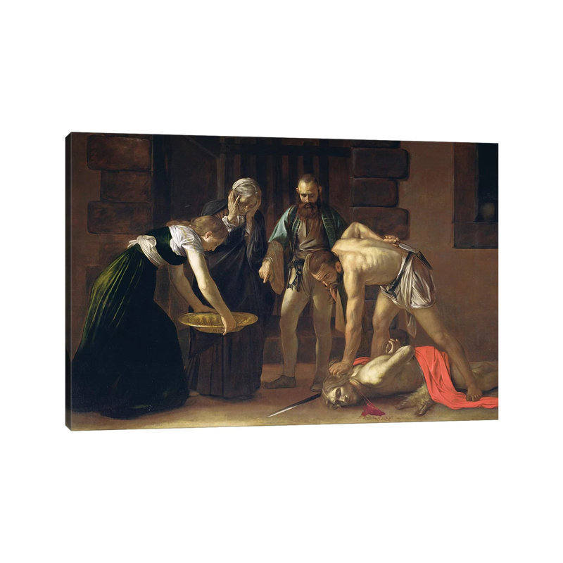 The Decapitation Of St. John The Baptist, 1608 by Michelangelo Merisi Da Caravaggio - Wrapped Canvas Painting