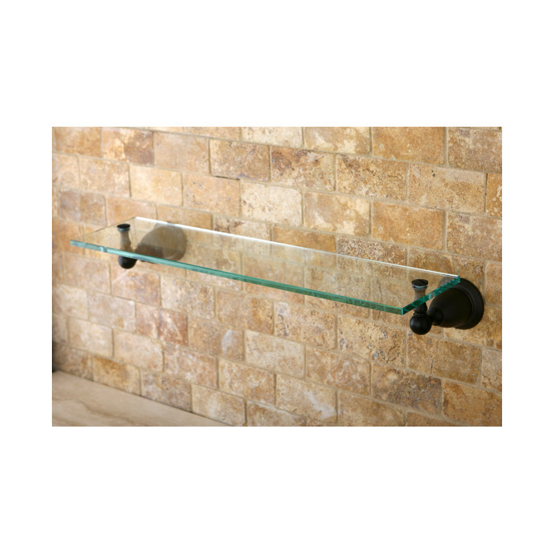 Kingston Brass Heritage Glass Shelf, Oil Rubbed Bronze