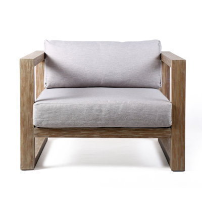 Chaise de patio avec coussins Caselyn