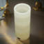 Porte-bougie blanc onyx