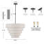 Lustre tambour 6 lumières en lin moderne-1236415135-1236415133-1236415131