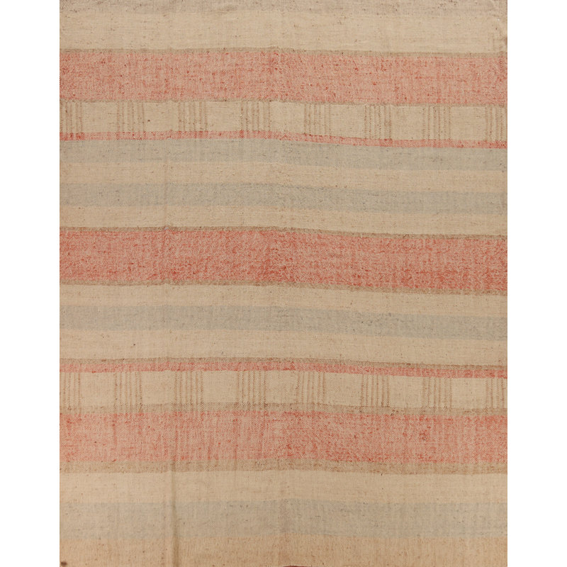 Tapis rayé en jute kilim 10 x 11