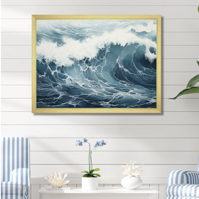 Minimalisme océan tempête I sur toile