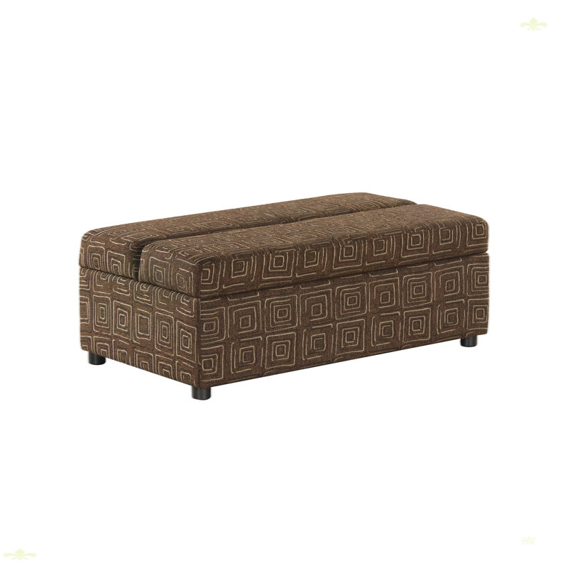 Lit simple avec repose-pieds pliant, Espresso