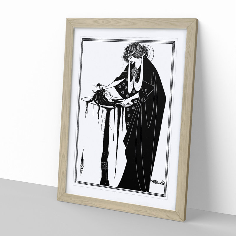 A Tragedy in Act One Vol.2 by Aubrey Beardsley - Framed Print, Oak Framed, 65cm H x 48cm W x 2cm D