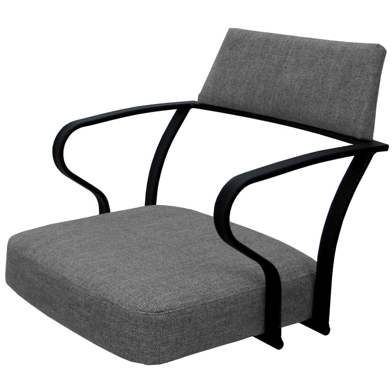 Très grand tabouret pivotant de 34 po Katleen, Noir