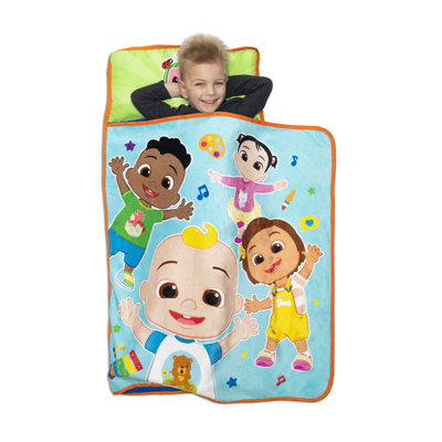 Tapis de sieste NoJo CoComelon JJ Playtime - bleu, vert, jaune