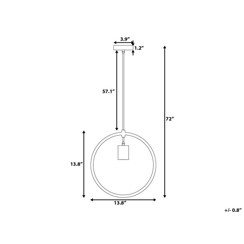 Paige 1 - Light Unique/Statement Pendant, Grey