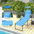 Folding Chaise Lounge Chair with Adjustable Backrest and Sunshade-428489435