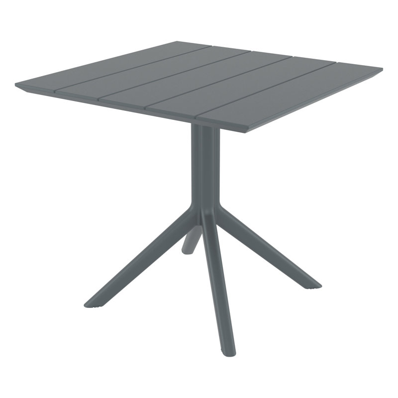 Table de salle à manger Paris, H 29 po x l 31,5 po x P 31,5 po, Gris foncé