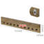 3-Piece Collectible Coin Display Case Shelves