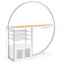 Casey White 2-Door LED Home Bar