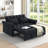 Loveseats Sofa Bed With Pull-Out Bed,Adjsutable Back-1064009328