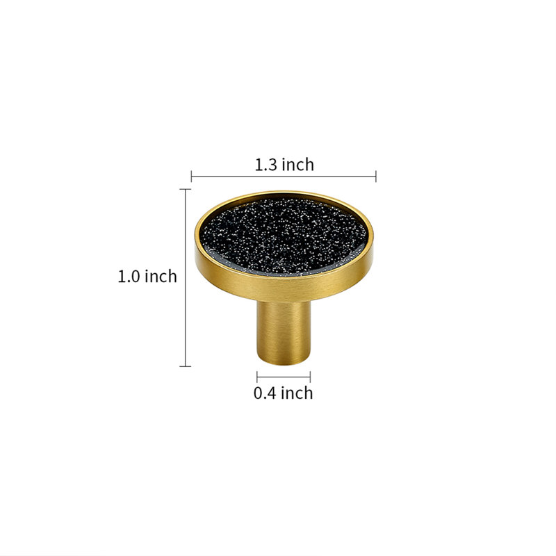  Paquet multiple de boutons de 1-5 / 16 po de diamètre, Noir étoilé