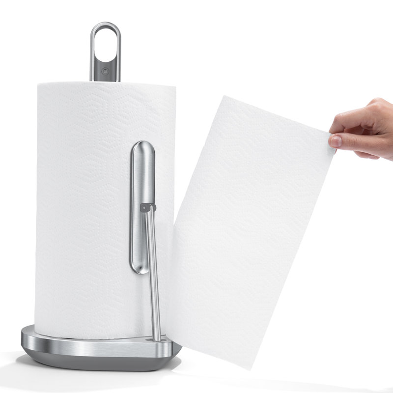 Simplehuman Paper Towel Holder with Spray Pump, Brushed