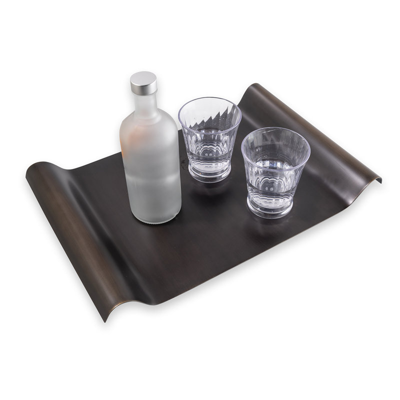 Quinton Steel Decorative Tray, Bronze