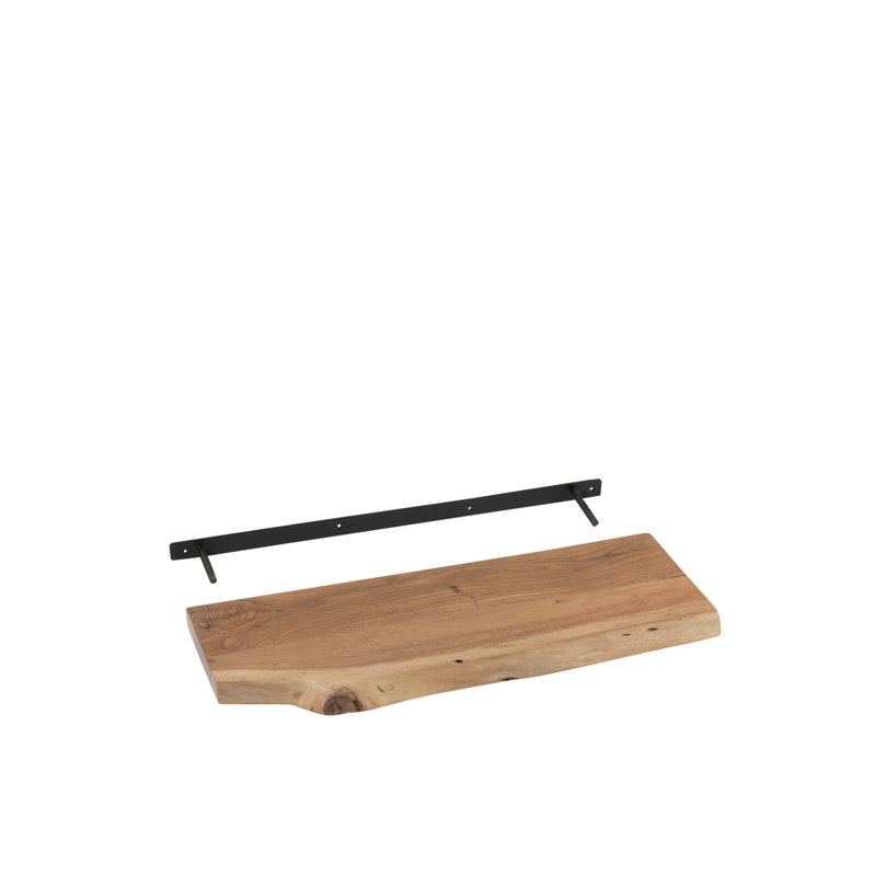 Masie Acacia Solid Wood Floating Shelf