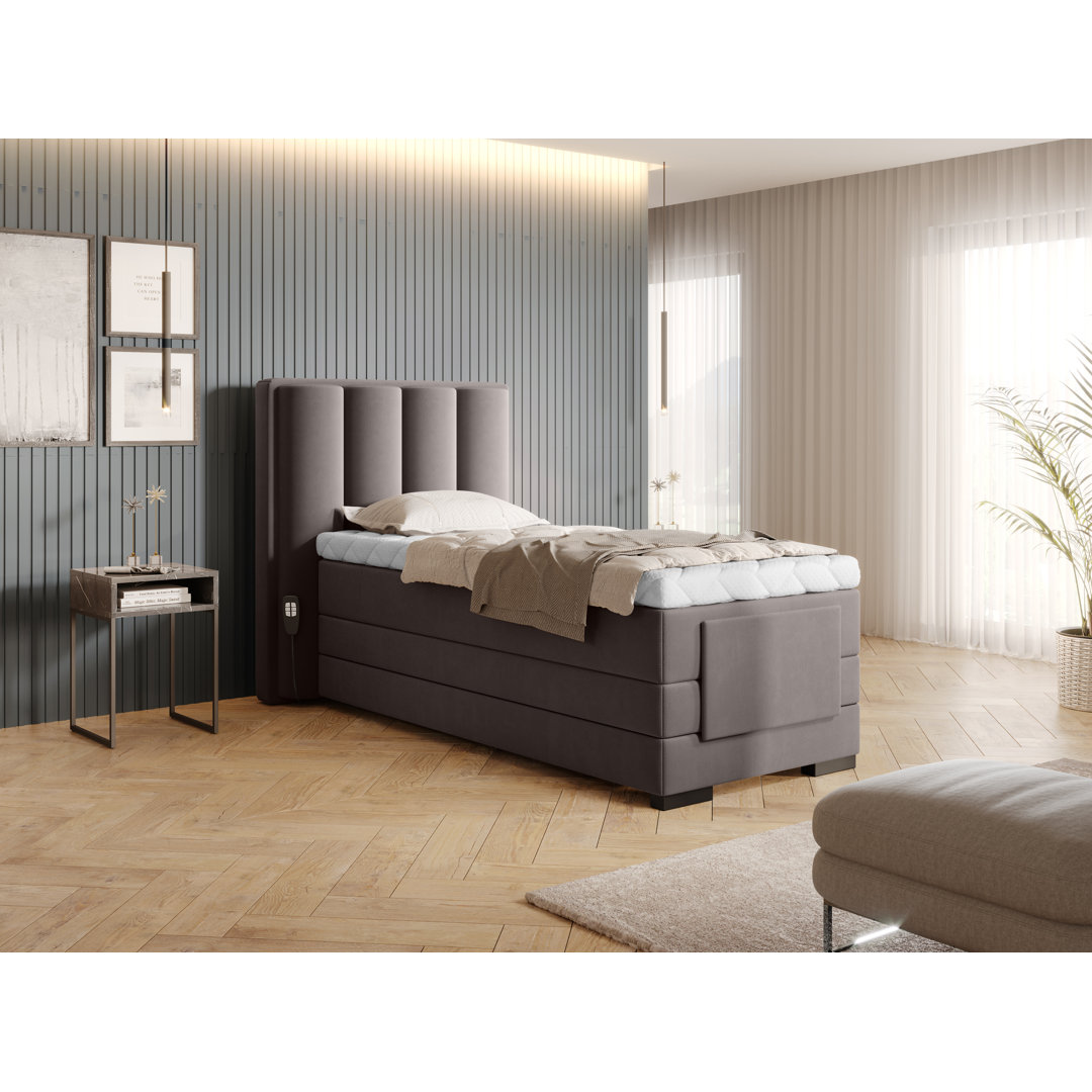 Elektrisch verstellbares Boxspringbett Ahilan mit Topper