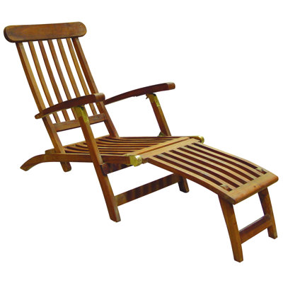 Nordic Teak - Allensby Oiled Teak Outdoor Sun Lounger 59.05"