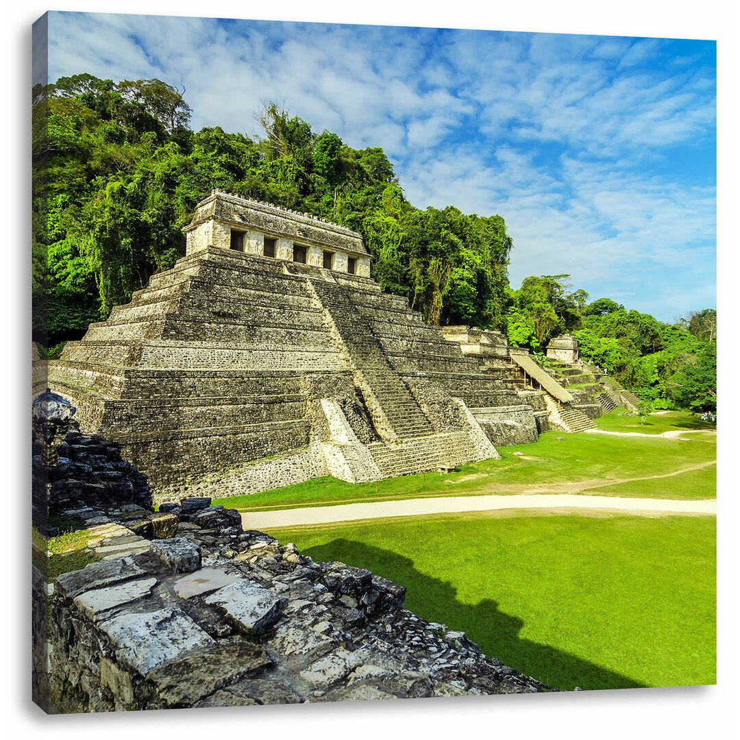 Leinwandbild Maya Pyramiden aus Palenque