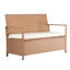 Banc de rangement extérieur en PE rotin 70Gal