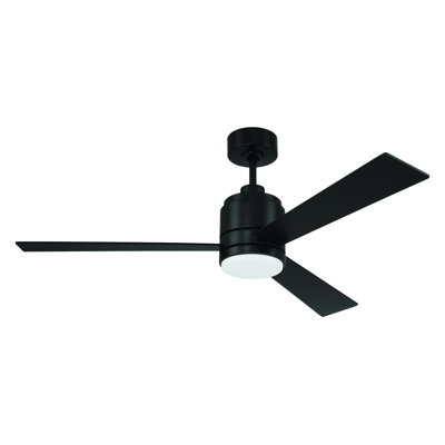 Craftmade McCoy 3-Blade 42" Ceiling Fan with Optional LED Light Kit & Hard Wired, 4 Speed Control