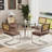5-Piece Round Glass Top Dining Set-270505039-270151348-270505038