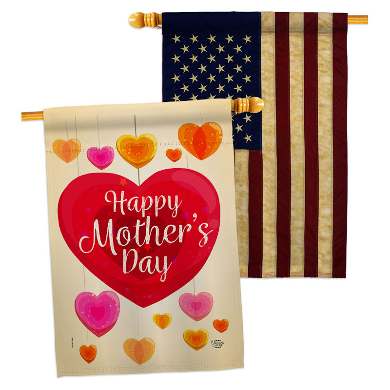 Drapeau de maison en polyester à 2 côtés 40 x 28 po Home Decor