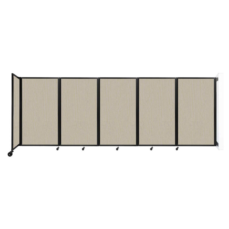 11 - Cloison pliante à panneaux, Sable, 5, H 60 po x l 168 po x P 12 po