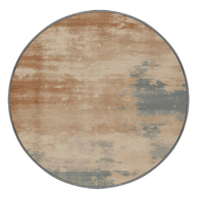 Machine Washable Overdyed Gray Area Rug