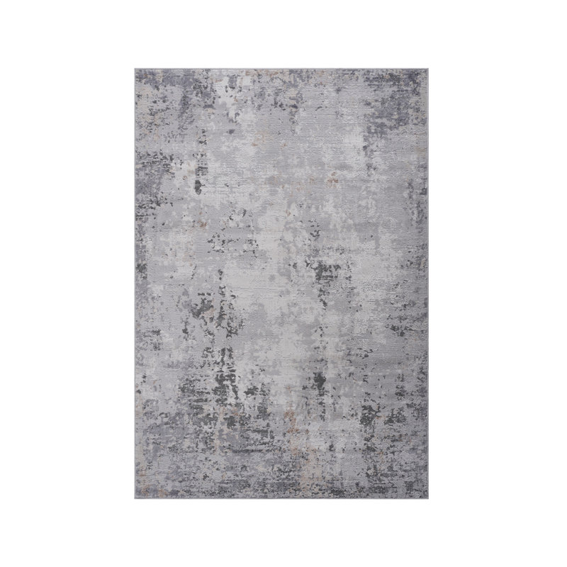 Tapis ivoire / sable / abstrait Collection, Rectangulaire 2 pi x 3 pi