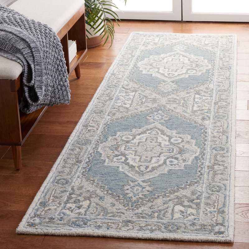 Metro Hand Tufted Wool And Cotton With Latex Oriental Rug, Runner 2'3" x 8'