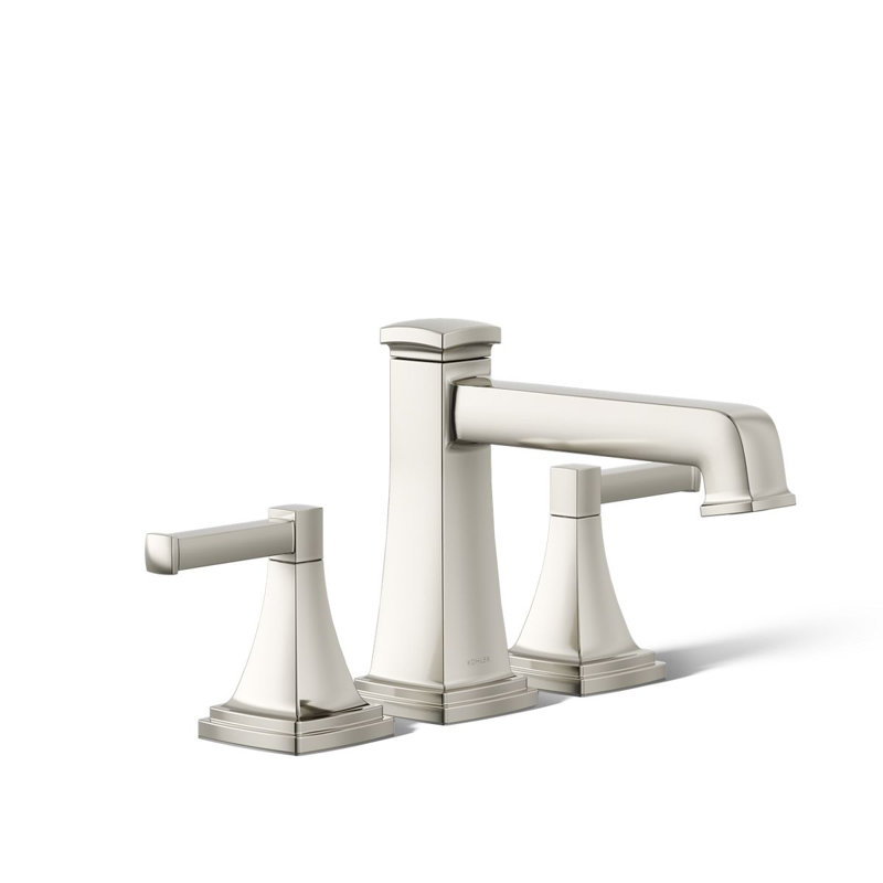 Garniture de robinet de baignoire avec bec inverseur Riff, Nickel poli éclatant