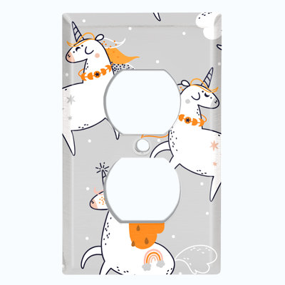 Patterned 1 - Gang Toggle Light Switch Standard Wall Plate